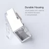 UGREEN NW111 RJ45 Cat6 Ethernet Network Head 100 Pack - Silver/Transparent