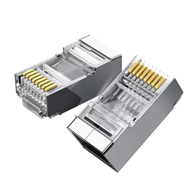 UGREEN NW111 RJ45 Cat6 Ethernet Network Head 100 Pack - Silver/Transparent
