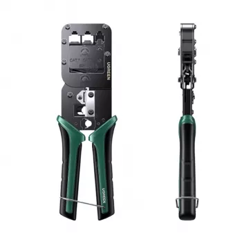 UGREEN RJ45 Network Crimping Tool Pass-Through Crimper Cutter Stripper for RJ45 RJ12 RJ11 Cat5 Cat5e Cat6 Cat6a Cat7 Cat8