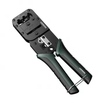UGREEN RJ45 Network Crimping Tool Pass-Through Crimper Cutter Stripper for RJ45 RJ12 RJ11 Cat5 Cat5e Cat6 Cat6a Cat7 Cat8