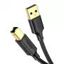 UGREEN US135 USB 2.0 A-B Cable, Gold-Plated, 2m, Black
