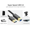 UGREEN US210 USB 3.0 A to B Cable, 2m, Black