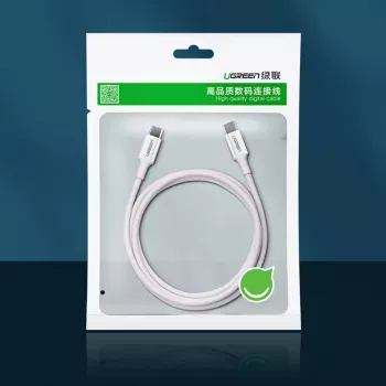 UGREEN US264 USB-C to USB-C Cable 1m White 100W PD QC AFC