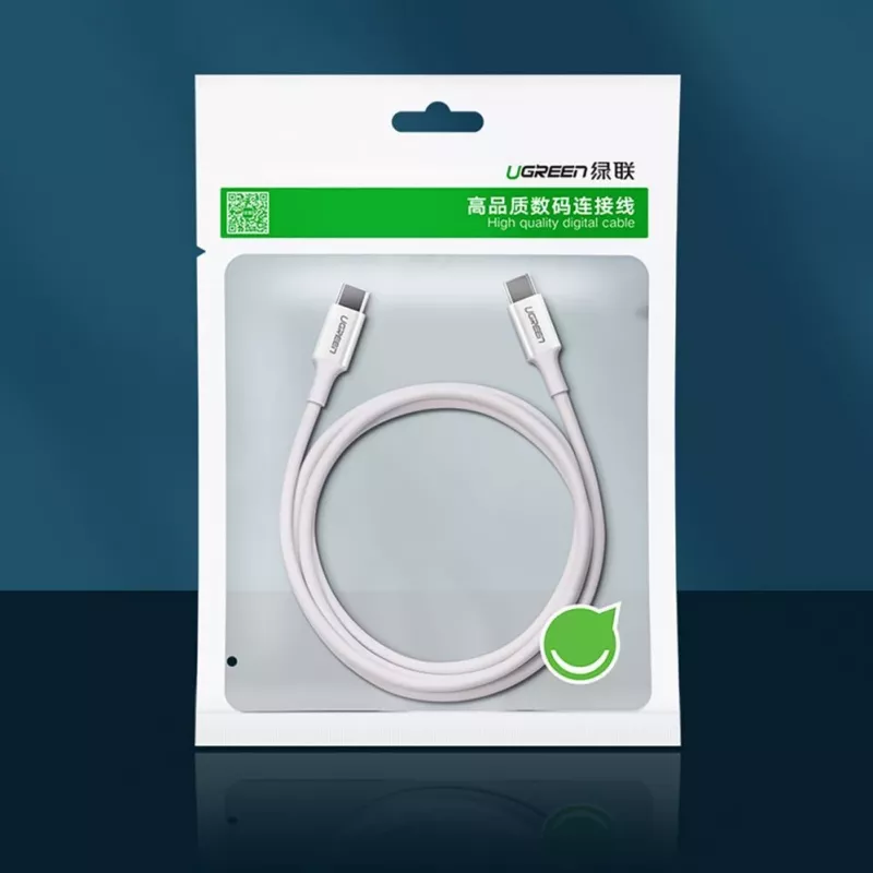 UGREEN US264 USB-C to USB-C Cable 1m White 100W PD QC AFC