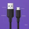 UGREEN US289 Micro USB / USB-A Cable 0.25m - Black