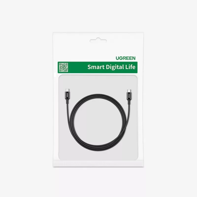 UGREEN US300 USB-C to USB-C Cable 480Mbps 5A 1m Black