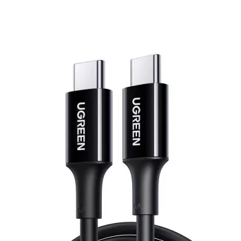 UGREEN US300 USB-C to USB-C Cable 480Mbps 5A 1m Black