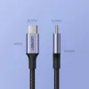 UGREEN US316 USB-C to USB-C Cable 100W 5A 480Mbps 1m Black