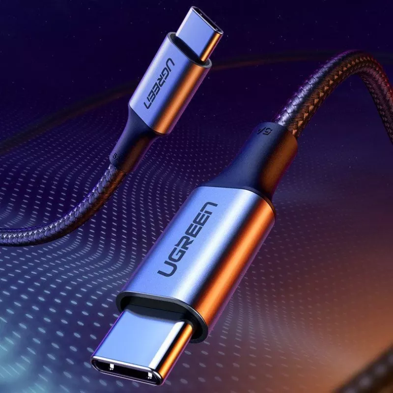 UGREEN US316 USB-C to USB-C Cable 100W 5A 480Mbps 1m Black