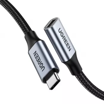 UGREEN US372 USB-C to USB-C Cable 100W 5A 10Gbps 0.5m Gray
