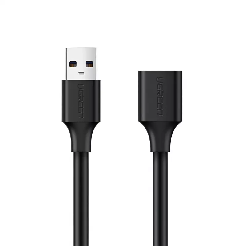 UGREEN USB 2.0 Extension Cable – Male to Female, 480Mbps Data Transfer, 1.5m, Black