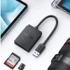 UGREEN USB 3.0 Dual Slot Card Reader for SD/TF Cards – 5Gbps Data Transfer