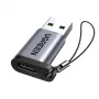 UGREEN USB 3.0 Male to Type-C 3.1 Female Adapter, Data Transfer and Charging, Space Gray