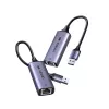 UGREEN USB-A 3.2 Gen 1 to 2.5G Ethernet Adapter, 2.5 Gbps RJ45 LAN, Aluminum, Space Gray, Plug & Play, Realtek RTL8156B, 10 cm Cable