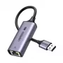 UGREEN USB-A 3.2 Gen 1 to 2.5G Ethernet Adapter, 2.5 Gbps RJ45 LAN, Aluminum, Space Gray, Plug & Play, Realtek RTL8156B, 10 cm Cable