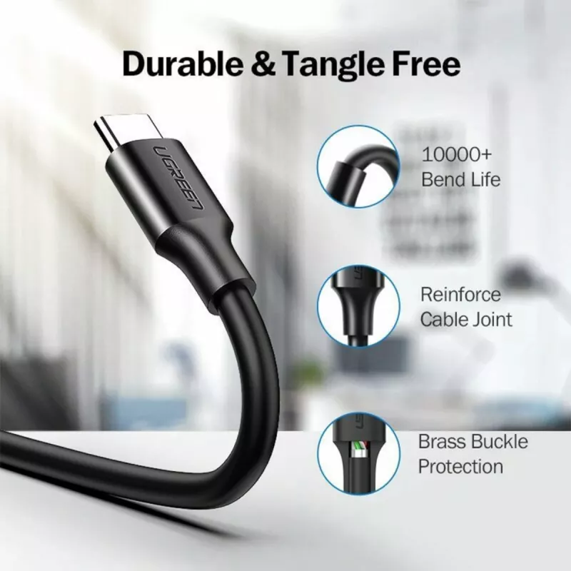 UGREEN USB-A to USB-C 3.0 Cable 1m Black