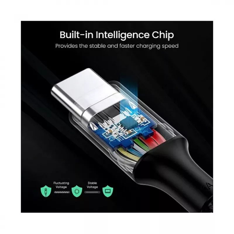 UGREEN USB-C to USB-C 100W Braided Nylon Charging Cable 2m Black