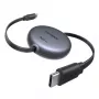 UGREEN USB-C to USB-C PD 100W Retractable Fast Charging Cable 1m Black