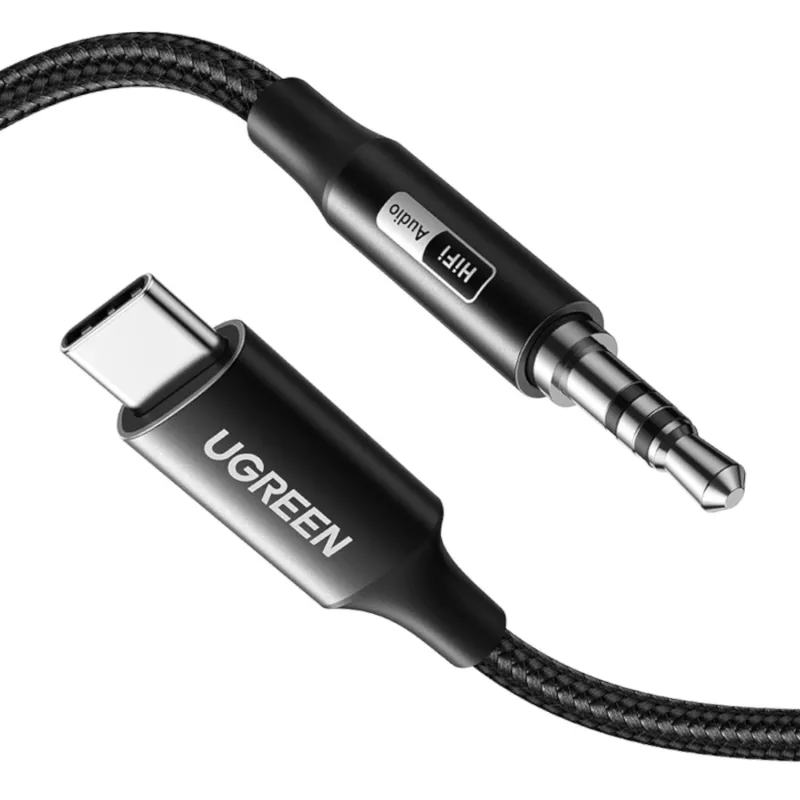 UGREEN USB Type-C to 3.5mm AUX Audio Cable 2M - Black