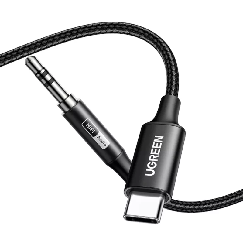 UGREEN USB Type-C to 3.5mm AUX Audio Cable 2M - Black