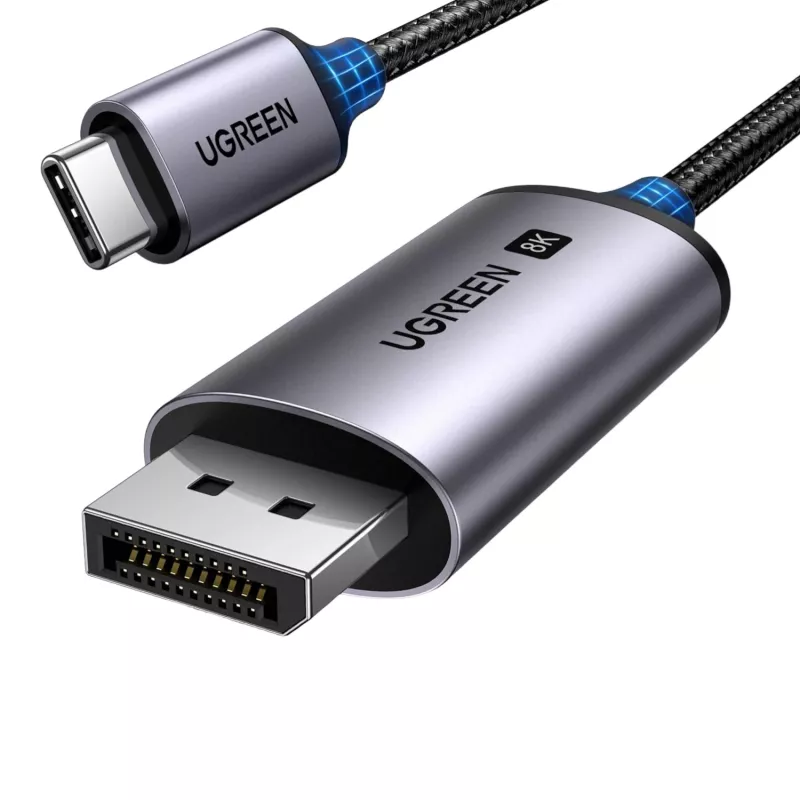 UGREEN USB Type-C to DisplayPort 1.4 Cable 2m 8K@60Hz HDR10 HBR3 DSC1.2 HDCP2.2