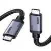 UGREEN USB4 USB-C to USB-C Cable 240W 40Gbps 16K@60Hz 80Gbps Thunderbolt 4 Compatible 1m Nylon Braided