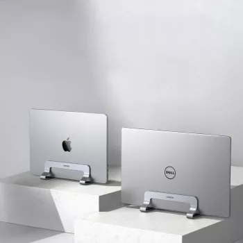 UGREEN Vertical Aluminium Laptop Stand with Extensible Slot, Space Gray