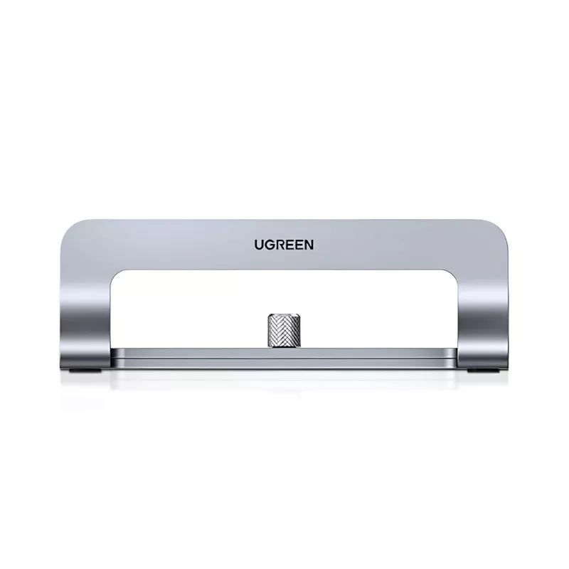 UGREEN Vertical Aluminium Laptop Stand with Extensible Slot, Space Gray
