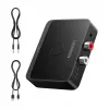 UGREEN Wireless Bluetooth 5.3 LDAC Hi-Res Audio Receiver with 3.5mm AUX and 2x RCA Output, ESS ES9018K2M DAC, aptX HD, aptX Adaptive, aptX, AAC, SBC, Dual Device Connection, Aluminum Alloy, Black