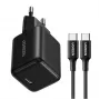 Ugreen X513 30W GaN USB-C Charger with 1m USB-C Cable - Black