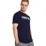 Under Armour Men's Camo Chest Stripe Short Sleeve T-Shirt Navy Blue