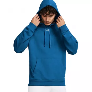 Under Armour Men's Rival Fleece Hoodie Academy Blue Size Medium