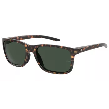 Under Armour UA-0005-S-86 Men's Sport Sunglasses - Matte Black Frame, Gray Lens, 58/19/145 mm