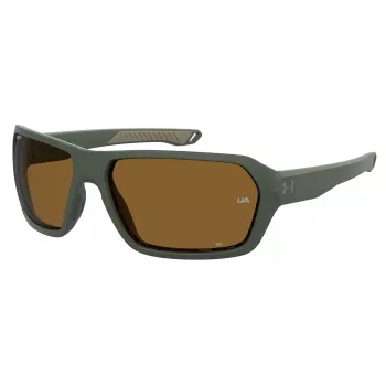 Under Armour UA-RECON-DLD Men's Polarized Sport Sunglasses - Matte Black/Grey - 64/15/125 mm