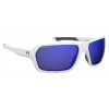 Under Armour UARECON6HTG47 Men's Sunglasses - Rectangular Wrap-Around, Green Lens, Havana Frame