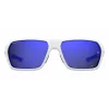 Under Armour UARECON6HTG47 Men's Sunglasses - Rectangular Wrap-Around, Green Lens, Havana Frame