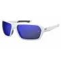 Under Armour UARECON6HTG47 Men's Sunglasses - Rectangular Wrap-Around, Green Lens, Havana Frame