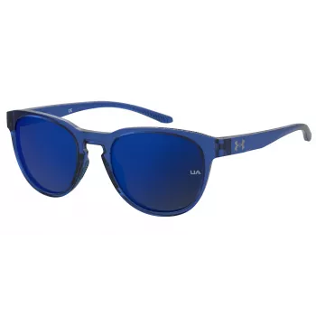 Under Armour Unisex UASKYLAROXZF3 Sunglasses - Satin Black Frame, Gray Polarized Lens, 53/17/140 mm