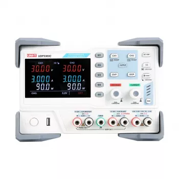Uni-T UDP3303C Triple Output Programmable DC Power Supply, 3 Channels, 0-30V, 0-3A, 195W