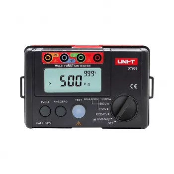 UNI-T UT526 Multifunction Meter for Electricians - Insulation, RCD, Loop/PFC/PSC, Voltage, Continuity Tester