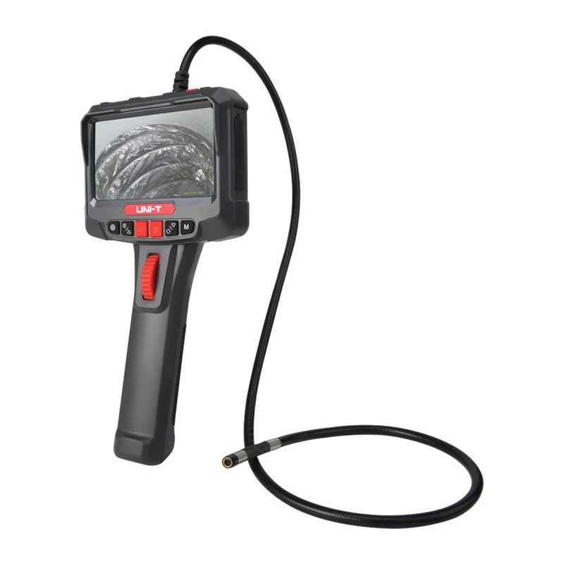 UNI-T UT663B-3m Borescope Inspection Camera with 4.3 inch IPS Display, 1080P, 3m Semi-Rigid Probe, IP67, 6 LED, 2600mAh