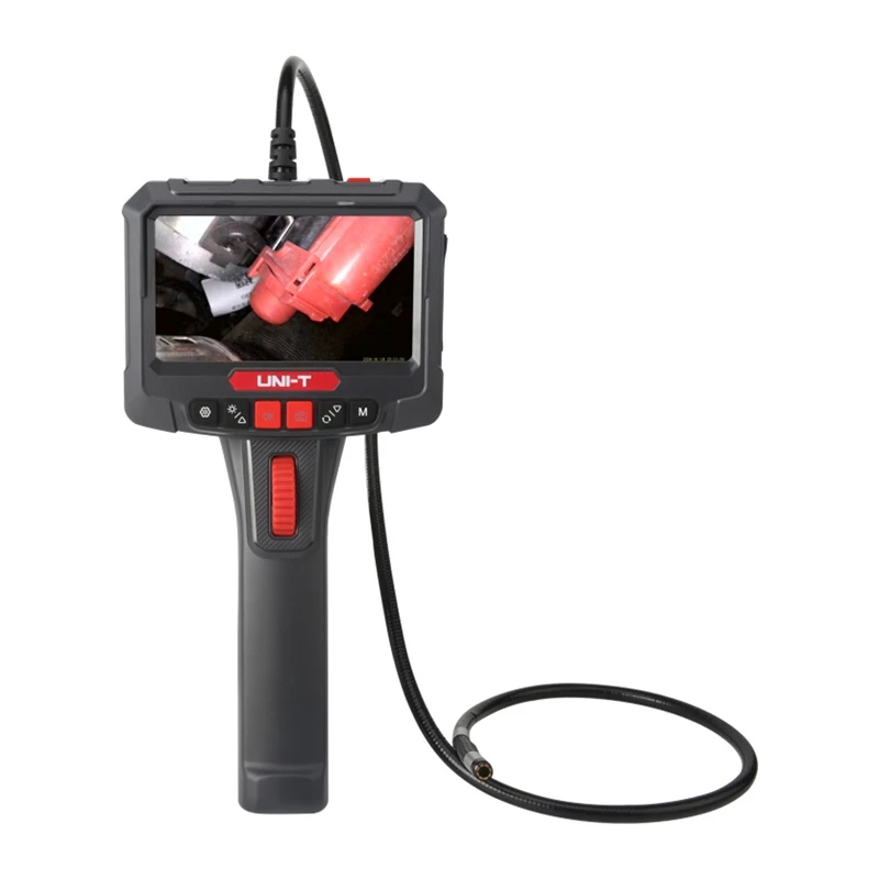 UNI-T UT663B-3m Borescope Inspection Camera with 4.3 inch IPS Display, 1080P, 3m Semi-Rigid Probe, IP67, 6 LED, 2600mAh