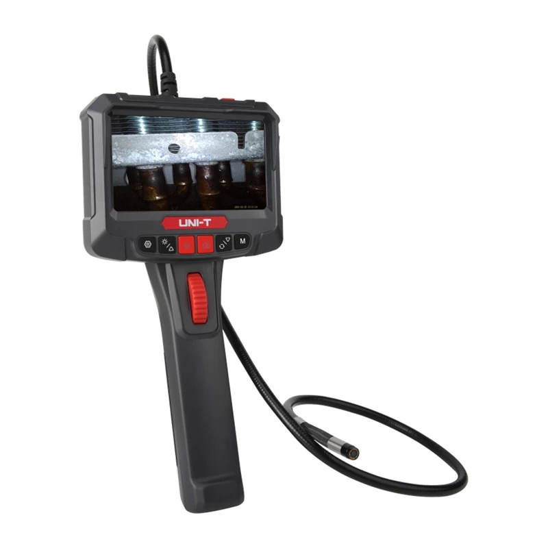 UNI-T UT663B-3m Borescope Inspection Camera with 4.3 inch IPS Display, 1080P, 3m Semi-Rigid Probe, IP67, 6 LED, 2600mAh