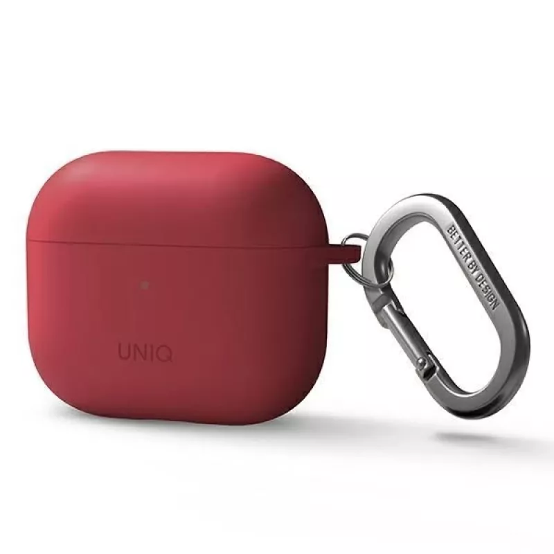 UNIQ Uniq Nexo Case for AirPods 3 + Ear Hooks Silicone - Red