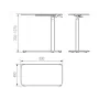 UNIQUE LAPTOP DESK Adjustable Height Desk/Table Black