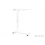 UNIQUE LAPTOP DESK White - Adjustable Height Mobile Desk with Wheels