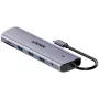 Unitek 4-Port USB 3.0 Hub with 30cm Cable, Grey