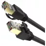 UNITEK Cat.7 SSTP Ethernet Patch Cable RJ45, 0.5m, Grey, 10Gbps, 600MHz, Gold-Plated