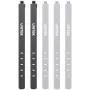 UNITEK FlexiTie Silicone Cable Ties Set – 6-Piece Reusable Cable Organizer, Mixed Colours, 2 Sizes