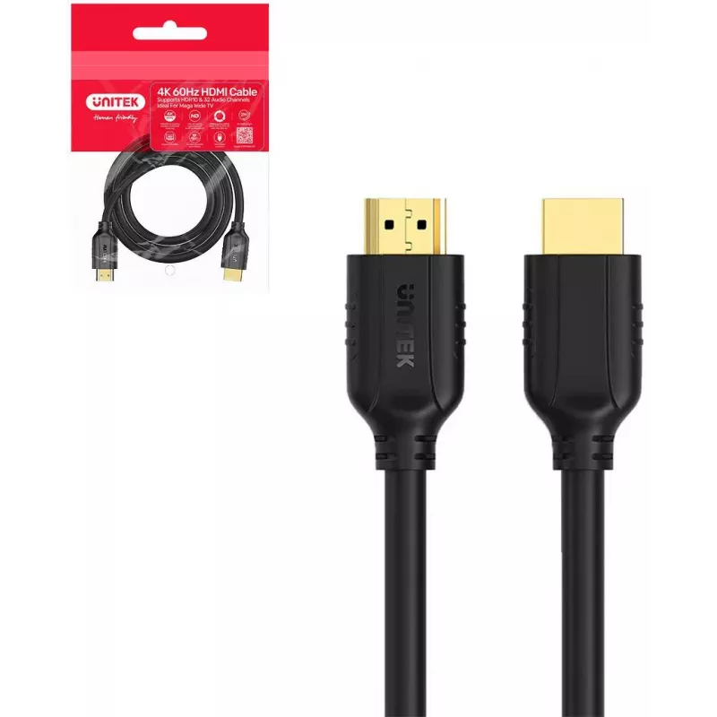 UNITEK HDMI 2.0 Cable 0.3m 4K 60Hz HDR ARC
